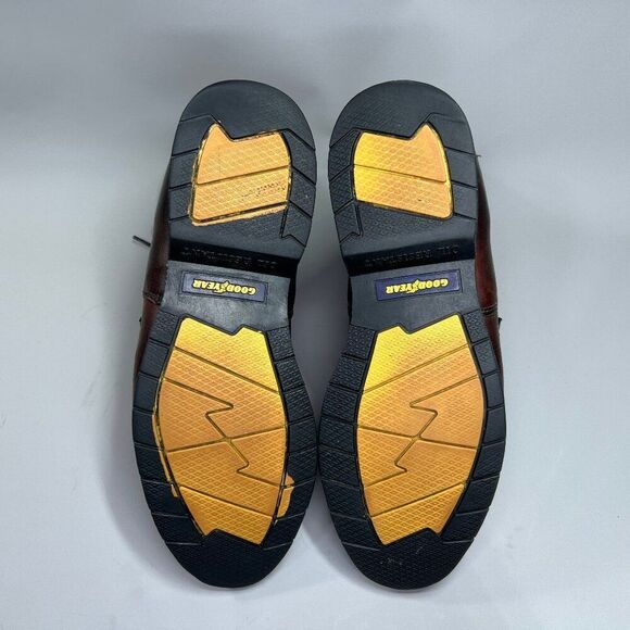 Justin Double Comfort Boots Men's Size 10EEE Briar Pitstop Leather Lace Up USA - Picture 10 of 13